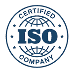 A logo badge for an ISO Certified Company.